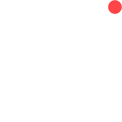 Prime Time logo: ringikujuline kiri PRIMETIME koos peegelpildiga ja punase täpiga